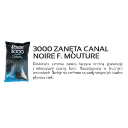Sensas Zanęta 3000 Canal Noire Fine Mouture 1kg